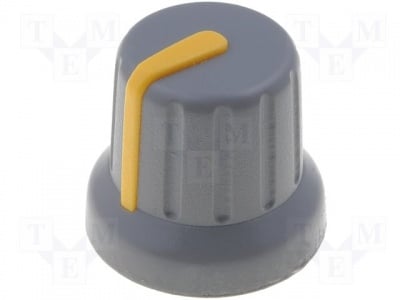 Копче GMN-4SYL Копче за потенциометър; миниатюрно, с индикатор; ABS; Ос:6mm